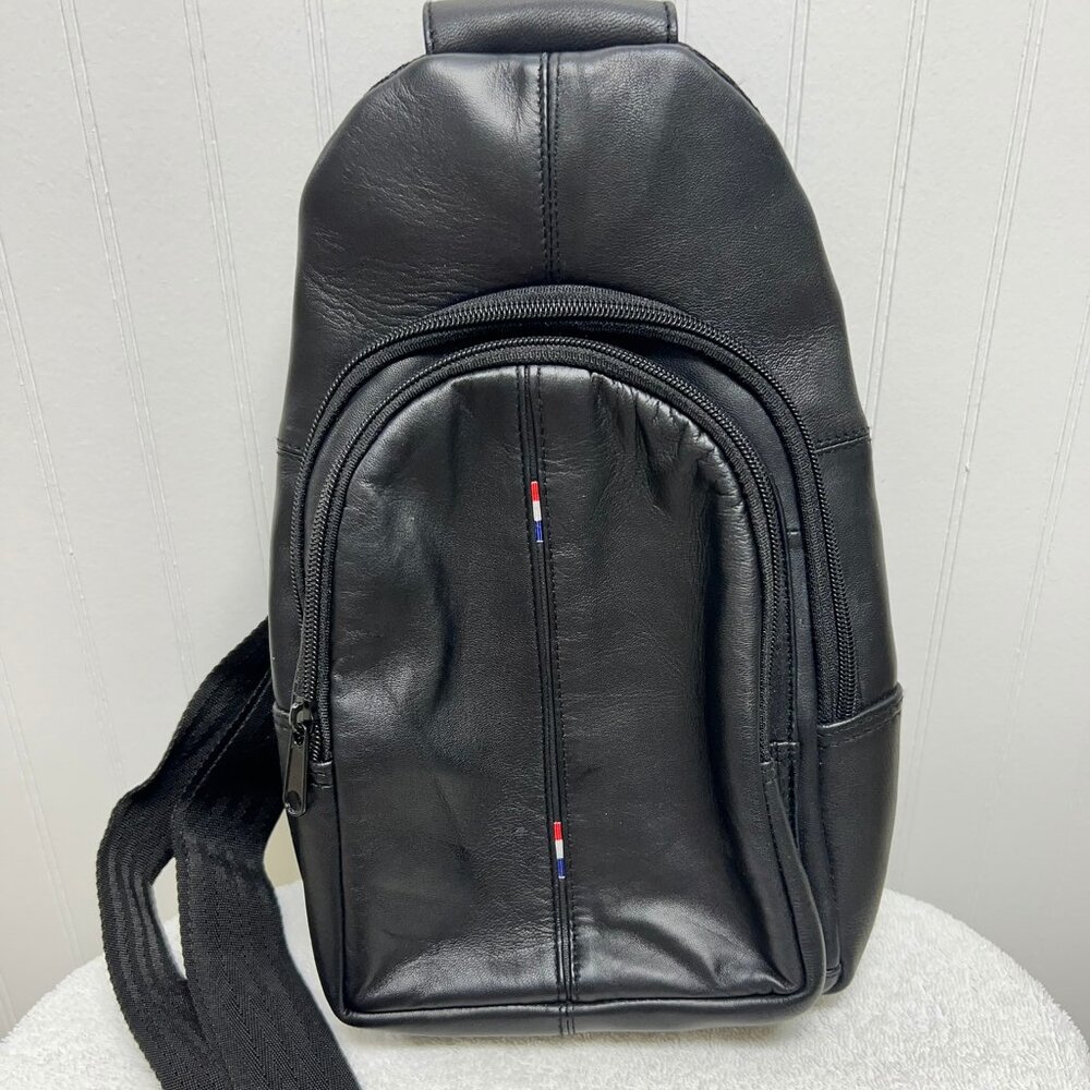 Montauk Leather Club Men's Crossbody Bag